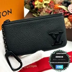 ルイヴィトン コインケース LV アエログラム ポシェット クレ 黒 ブラック