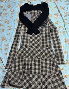 andmary Juni check dress black Sサイズ - メルカリ