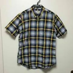 チャオパニック グラデーションチェック柄シャツ