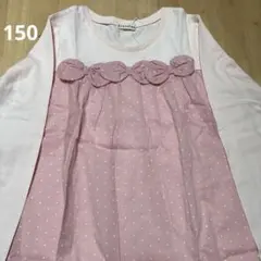 最終お値下げ‼️新品・未使用　branshes 星柄ドットトップス　150㎝のサムネイル