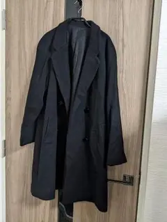 182　カシミヤ　100％　Pコート　チェスターコート　ロングコート　シンプル