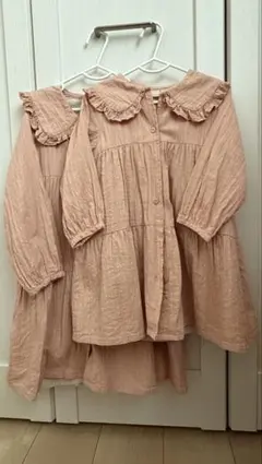 petit main お揃い ワンピース 110 120 2点セット