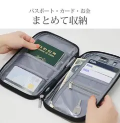 特価❕12ポケット❕パスポート ケース ブラック 通院 通帳入れ 収納 ギフト