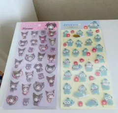 2点セット　ぷくっとシール　【クロミ、ハンギョドン】