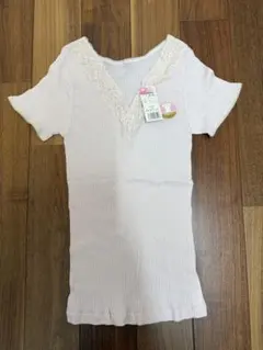 お値下げ！ピンク Vネック Mサイズ　綿100%