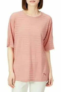 未使用Puma DRYCELL ストライプTシャツ ピンク