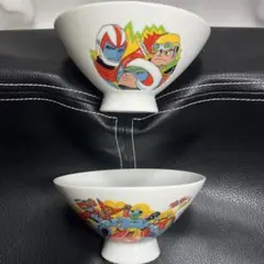 ゲッターロボご飯茶碗 激レアアニメキャラクター デザイン 陶器製 2個セット