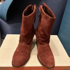 MARC JACOBS 茶　スエード ブーツ　37.5のサムネイル