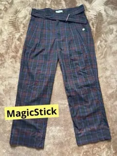 MagicStickEntertainment チェック柄 ワイドパンツ L