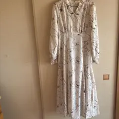 花柄 ロングワンピース