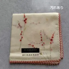 【訳あり 新品】BURBERRY LONDON 花柄ハンカチ