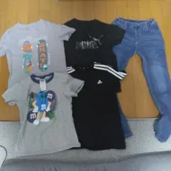 Tシャツとデニムパンツセット 140