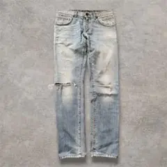 D&G ドルチェ&ガッバーナ メタルプレート ダメージ デニム y2k 46 D&G ドルチェ&ガッバーナ メタルプレート ダメージ デニム y2k 46