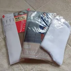 タイツ L 　ストッキングL 　レディース用白靴下 セット