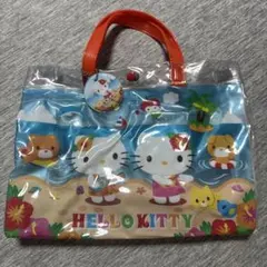 2003年 平成レトロ レインボーハローキティ プールバッグ さくらんぼ