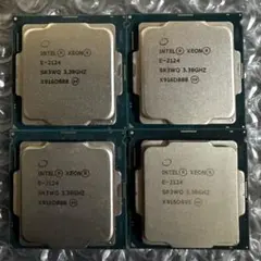 CPU intel Xeon E-2124 4個セット！