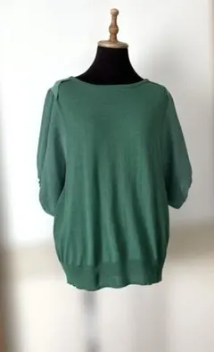 LANVIN en Blue 異素材切り替えニットのサムネイル