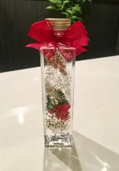 ハーバリウム  クリスマス