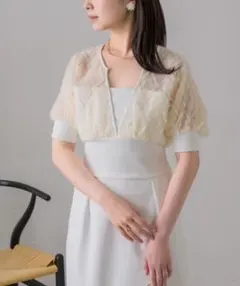 【最終値下げ】NEUNA カットドビーフリンジシアーフェザーロングワンピース