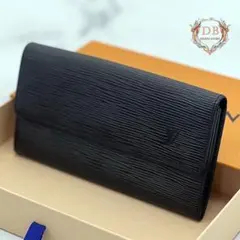 【未使用級】 ルイヴィトン エピ ポルトフォイユ サラ 長財布 ブラック 黒