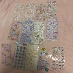 シール　まとめ売り　使いかけ　ボンボンドロップシール　おはじきシール　シール帳