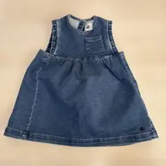 プチバトー　デニムワンピース 12M