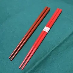 木製 朱塗分先角箸 漆塗5膳(滑り止め箸) - メルカリ