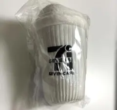 Happyくじ セブンイレブン B賞 セブンカフェ ぬいぐるみチャーム 白