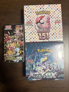 ポケモンカード151 シャイニートレジャーex 等　BOX３個セット