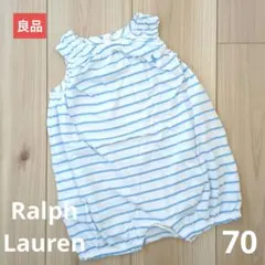 0*1様 【良品販売】ラルフローレン　夏ロンパース 70