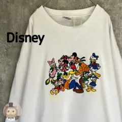 【ビンテージ】ディズニー 刺繍 スウェット トレーナー ミッキーフレンズ 古着のサムネイル