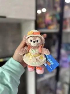 香港ディズニーランド正規品夏シェリーメイぬいぐるみキーチェーン