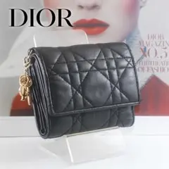 ＊Lady Dior＊ディオール＊ラムスキン＊ロータスウォレット＊カナージュ