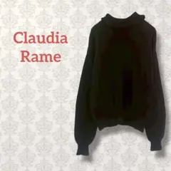 ClaudiaRame タートルネックニット フェミニン ガーリー 無地 長袖