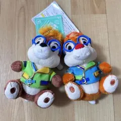 ディズニーリゾート　ディズニーシー　16周年　ぬいぐるみバッジ　チップとデール