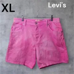 鬼 フェード ピグメント 後染め 加工 Levi's ピンク XL ハーフパンツのサムネイル