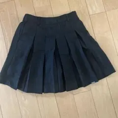 PINK LATTE 黒 プリーツスカート　160cm