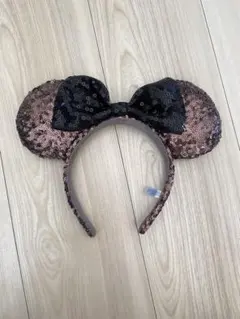 ミニーマウス耳型カチューシャ（ブラウン・黒）