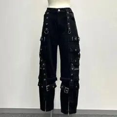 ⚠️訳あり 夢展望 Deviants 2WAYボンデージデニムパンツ サブカルのサムネイル