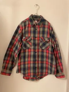 古着 ヴィンテージ old EDWIN チェック柄 長袖シャツ Lサイズ