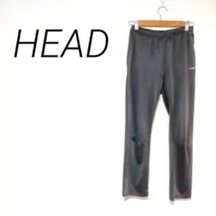 HEAD ブラックジャージパンツ　スポーツ　カジュアル　ウエストゴム　ポケット