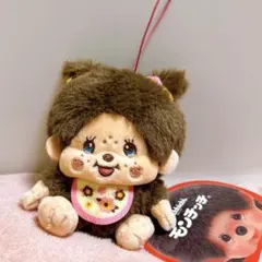 新品 モンチッチ モンメイト マスコット キーホルダー ピンク　ストラップ