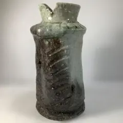 伊賀忠央窯 秋野宏和作 苔肌焼長方壺 - メルカリ