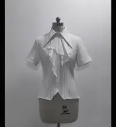 ゴシッ 秋服 ク系シャツブラウス 白M 華ロリ ロリータ