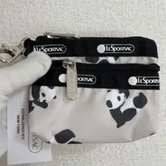 新品未使用❤︎レスポートサック　パンダ　2段ミニポーチ　コインケース　小銭入れ