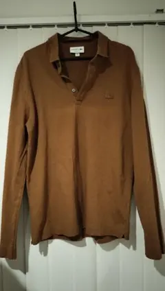 LACOSTE ブラウン ポロシャツ US M
