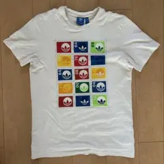 アディダス オリジナルス カラフルスタンプ Tシャツ Lサイズ adidas