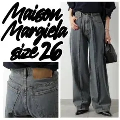 【定価12.1万】MM6 Margiela ワイドレッグ ジーンズ デニム26Wのサムネイル