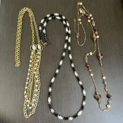 N148　まとめ　セット　ネックレス フェイク　パール　NAPIER ネイピアのサムネイル