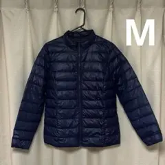 H&M ライトダウン 軽量ダウン レディース ネイビー Mサイズ